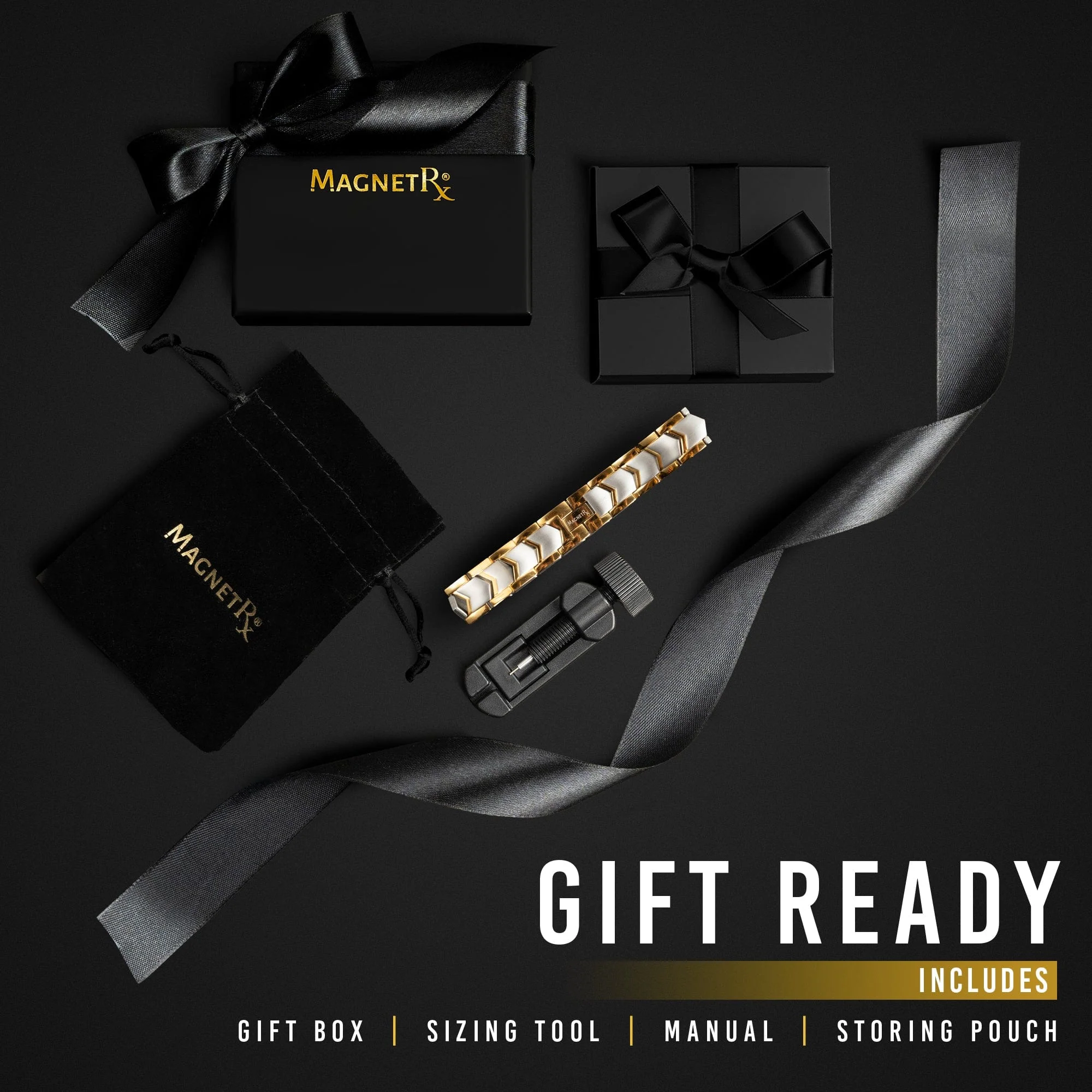 Ultra Strength Silver & Gold Arrow Chain Magnetic Therapy Bracelet - Image 7