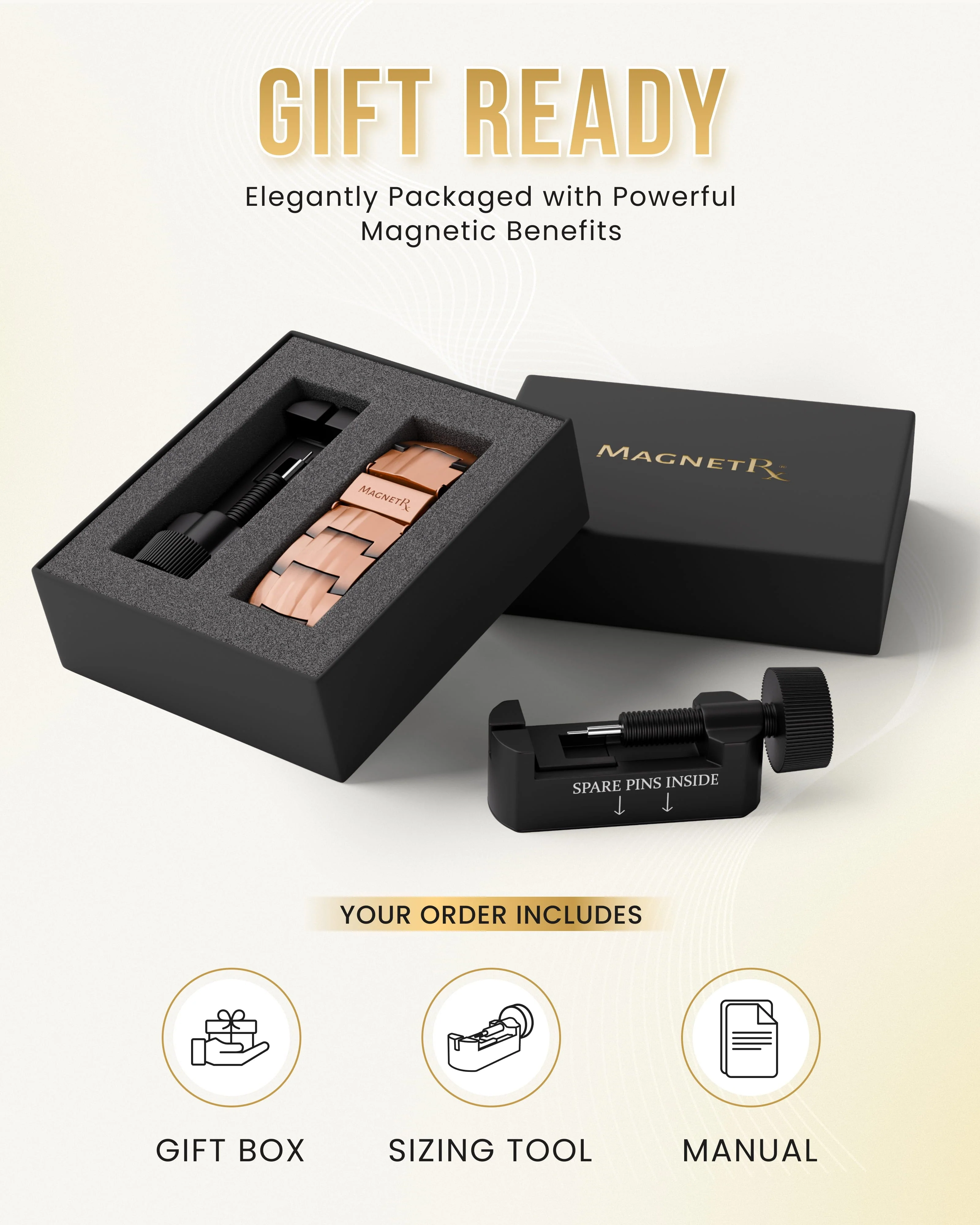 3x Strength Copper Magnetic Bracelet for Men (Legacy) - Image 7