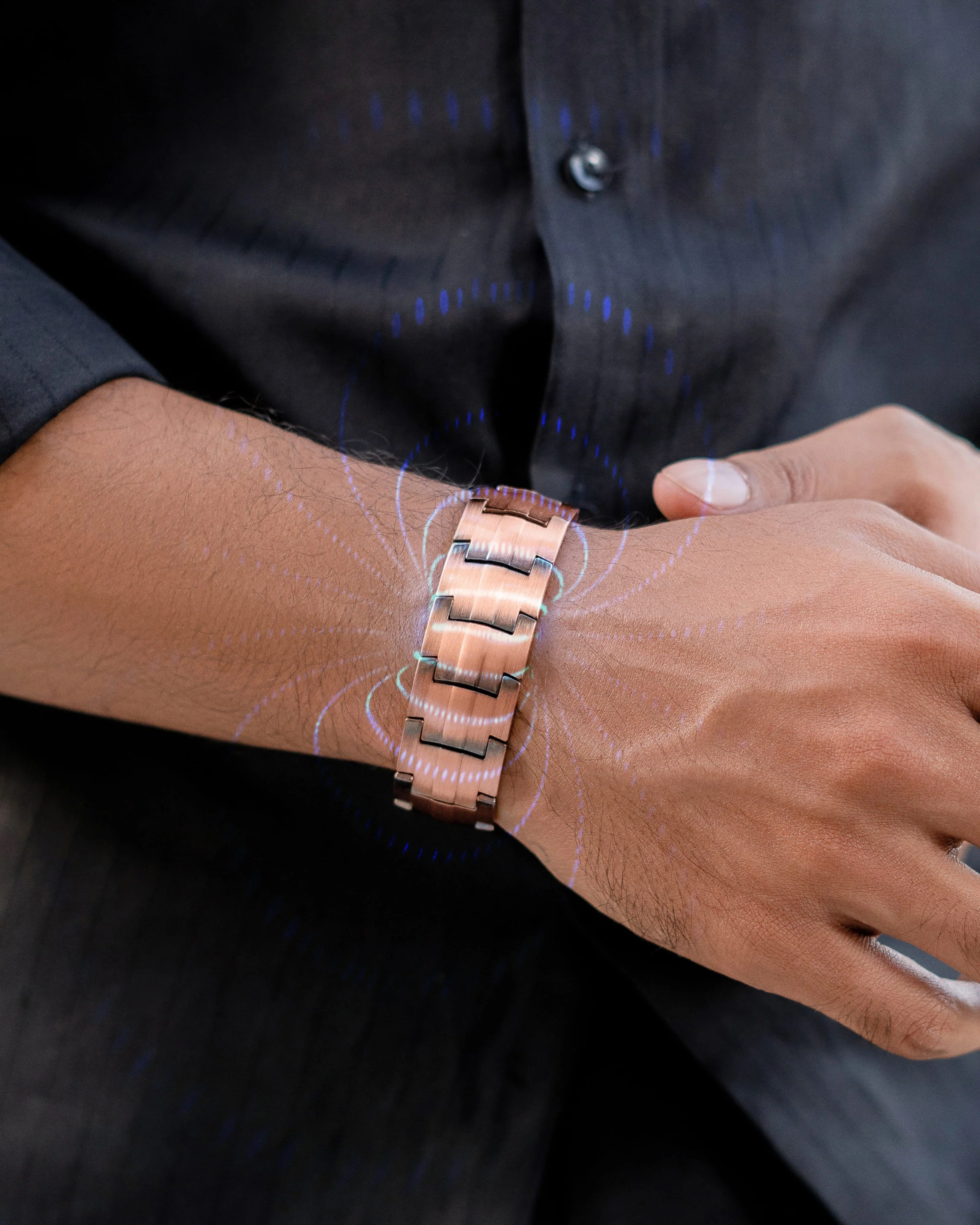 3x Strength Copper Magnetic Bracelet for Men (Legacy) - Image 9