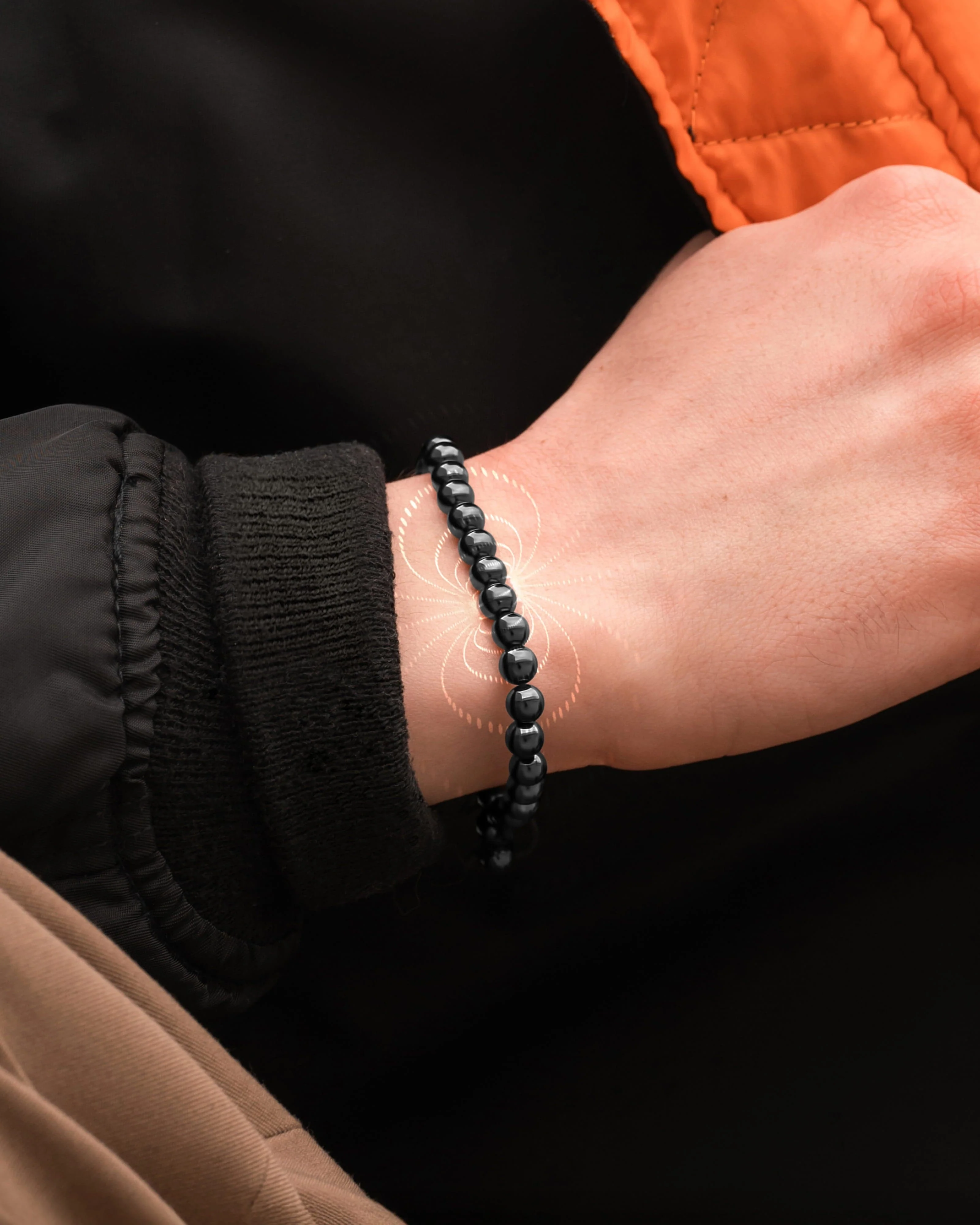 High Power Magnetic Hematite Bracelet Classic 6mm Bead - Image 9