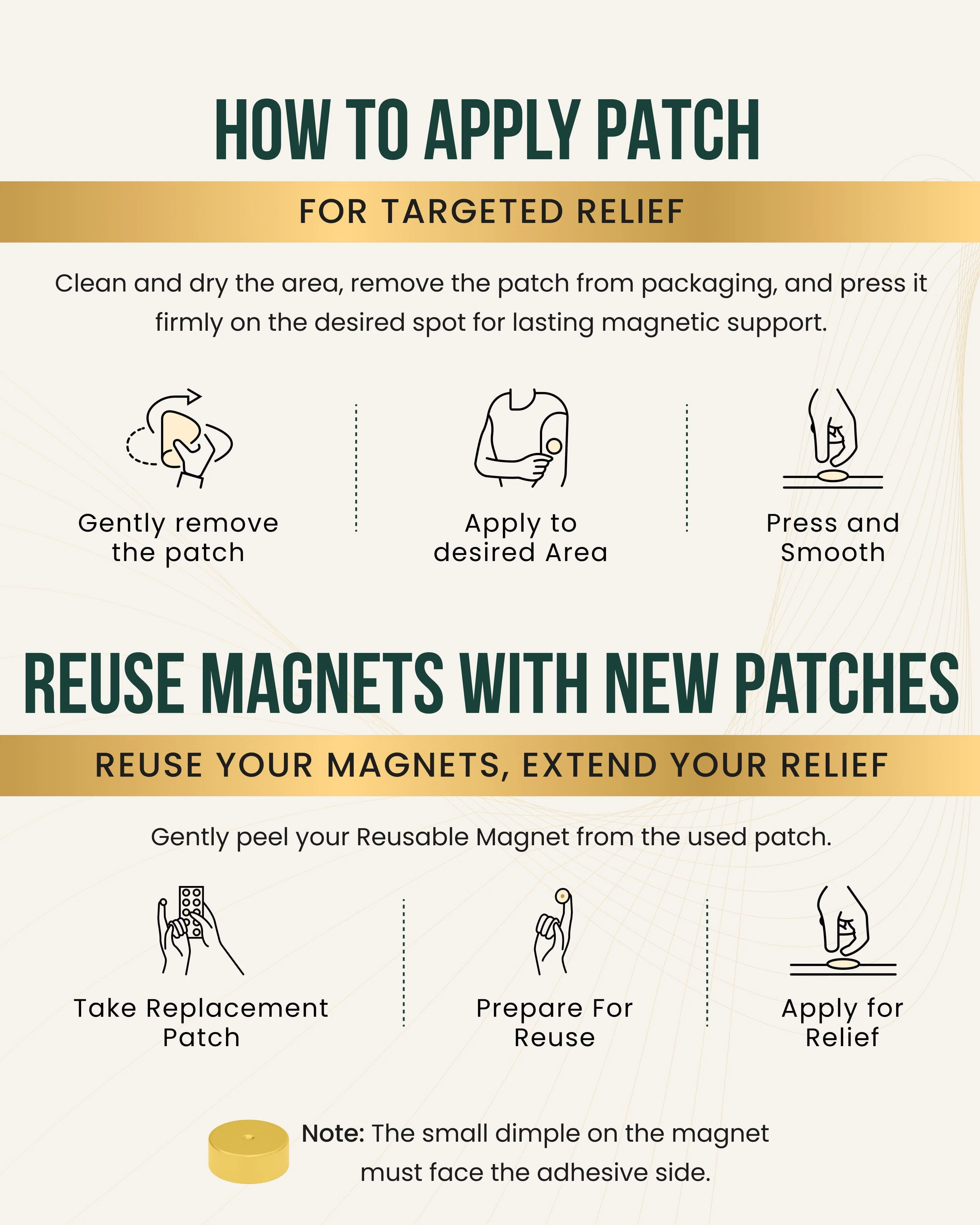 Magnetic Patches Spot Therapy Tape with Magnets (20 Pack) - Image 6