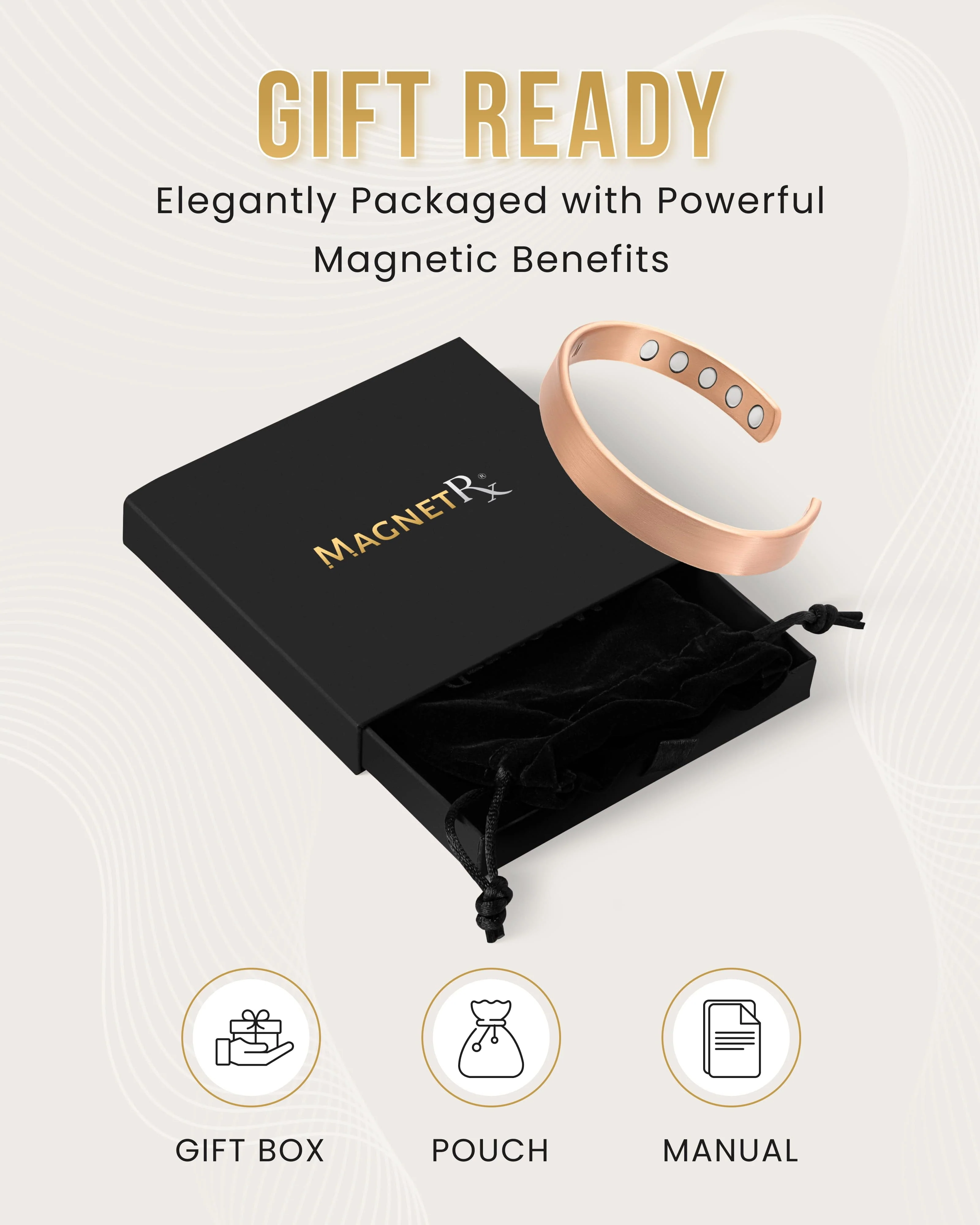 Magnetic Therapy Copper Cuff Bracelet - Image 8