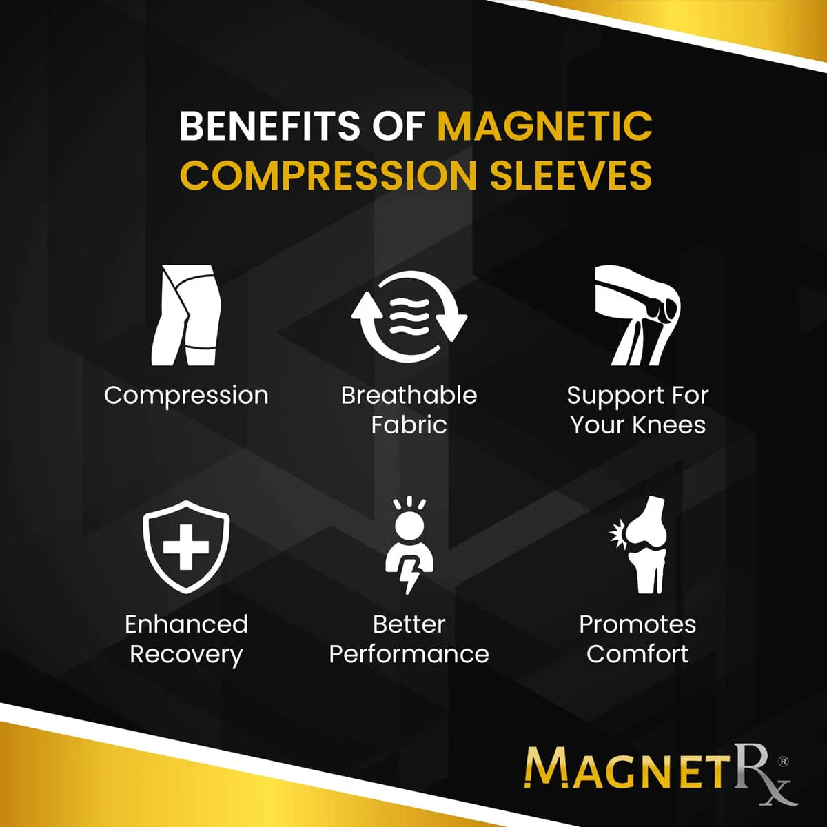 Magnetic Therapy Knee Compression Sleeves (Pair) - Image 6