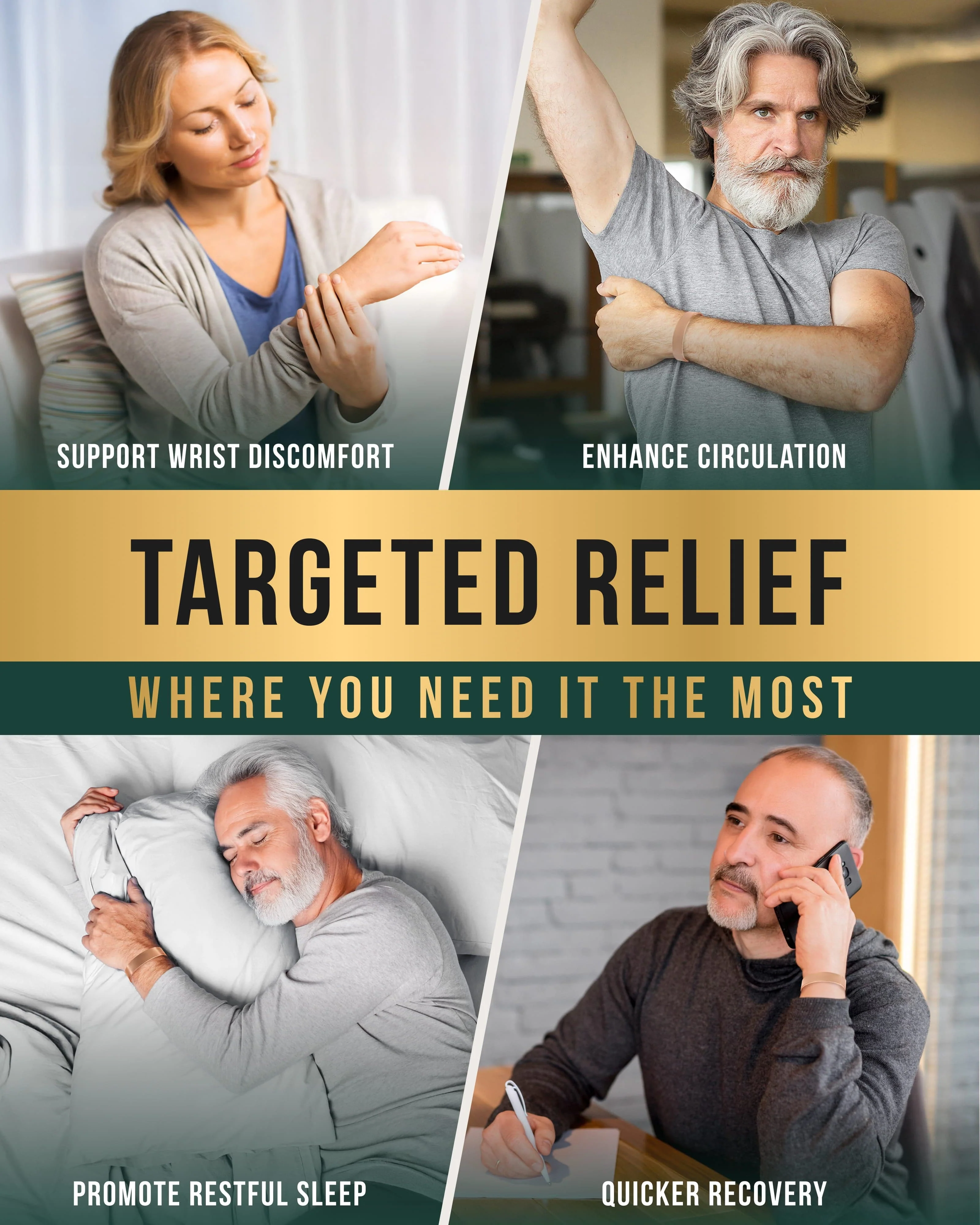 Mega Strength Magnetic Therapy Bracelet Wide Copper Cuff - Image 3