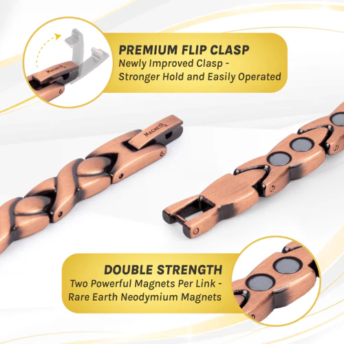 Ultra Strength Copper Magnetic Therapy Anklet for Women - Image 4
