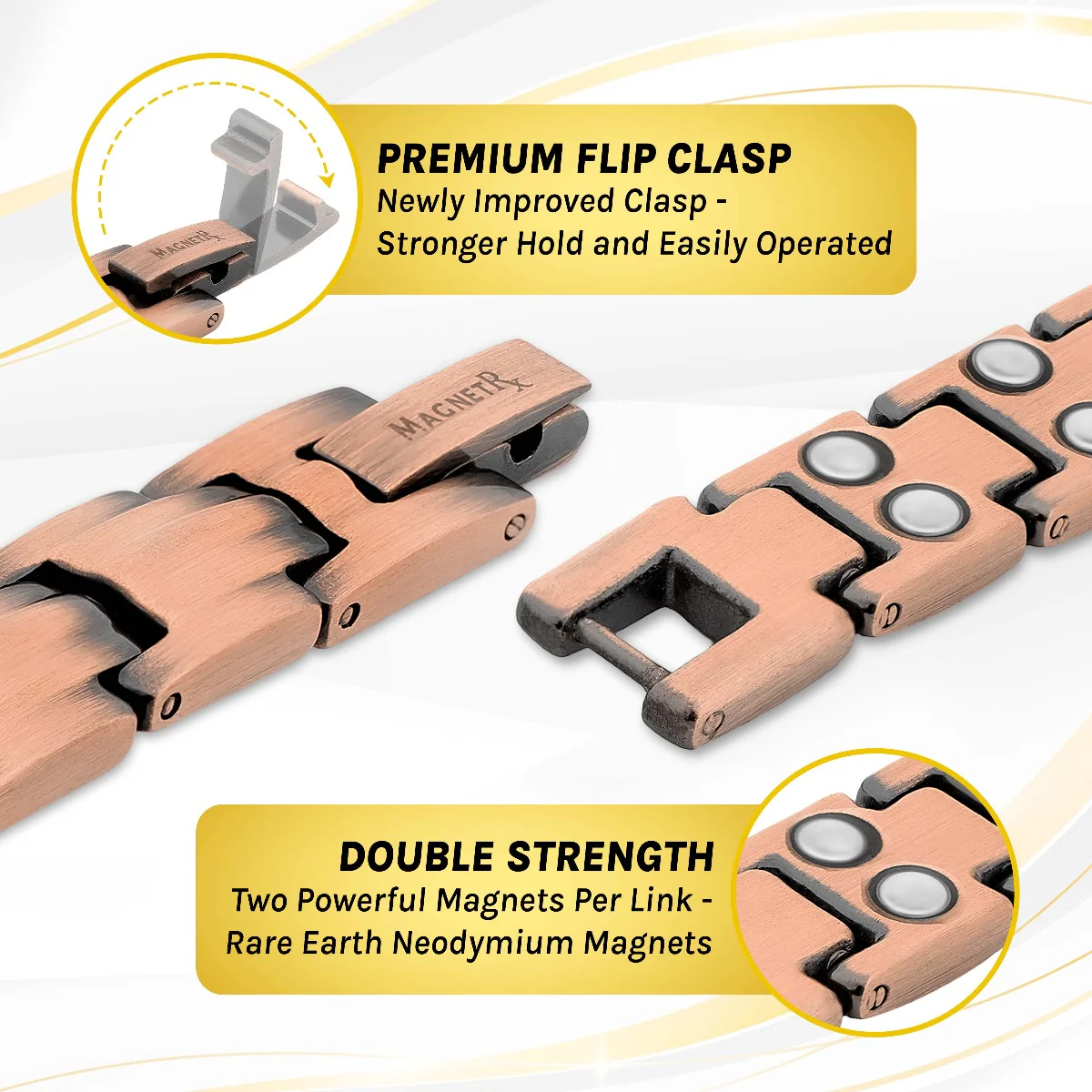 Women's Ultra Strength Pure Copper Magnetic Therapy Bracelet (Classic) - Image 5